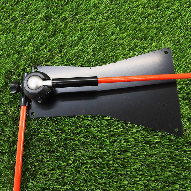 1 Pack Golf Alignment Sticks Training Aid 360° Adjustable Practice Plate