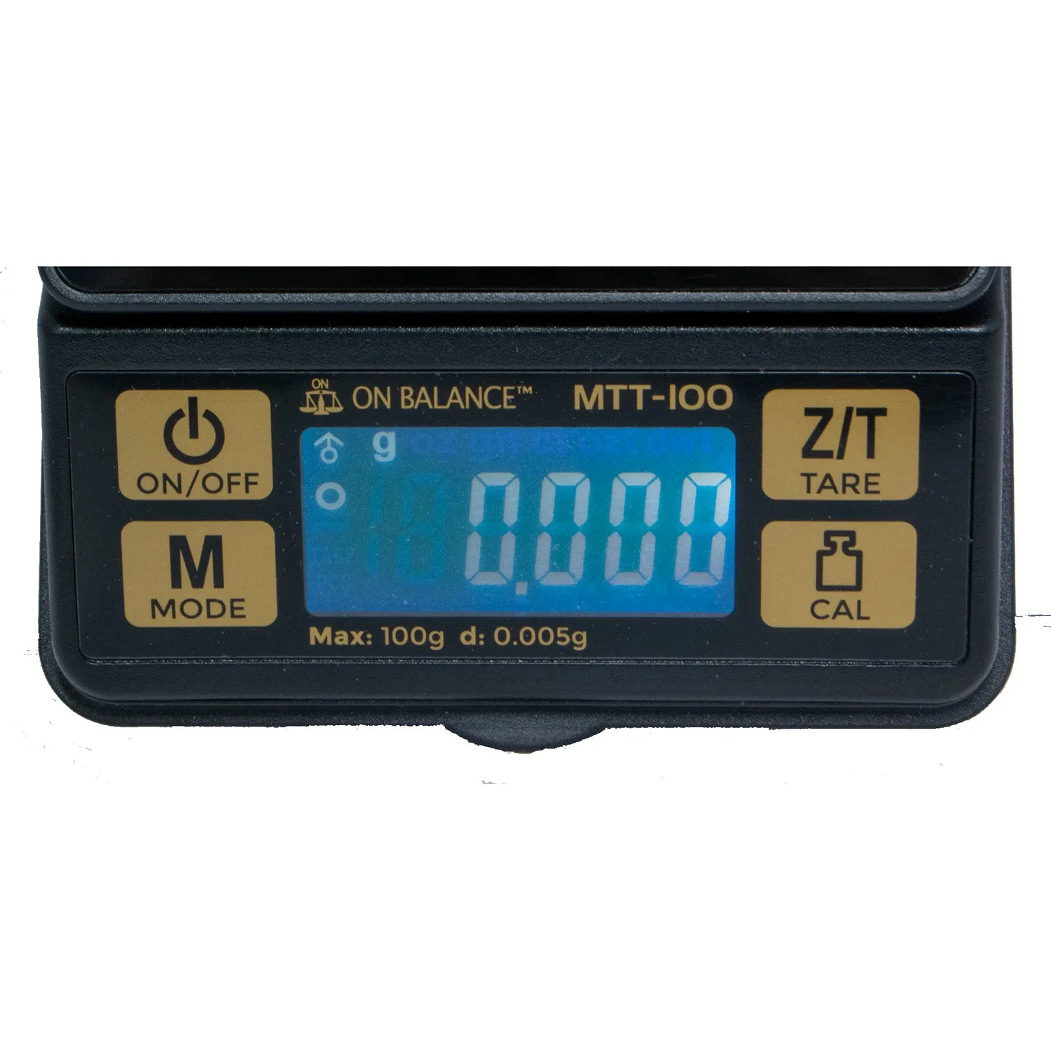 100g / 0.005g, model On Balance mini table top scale