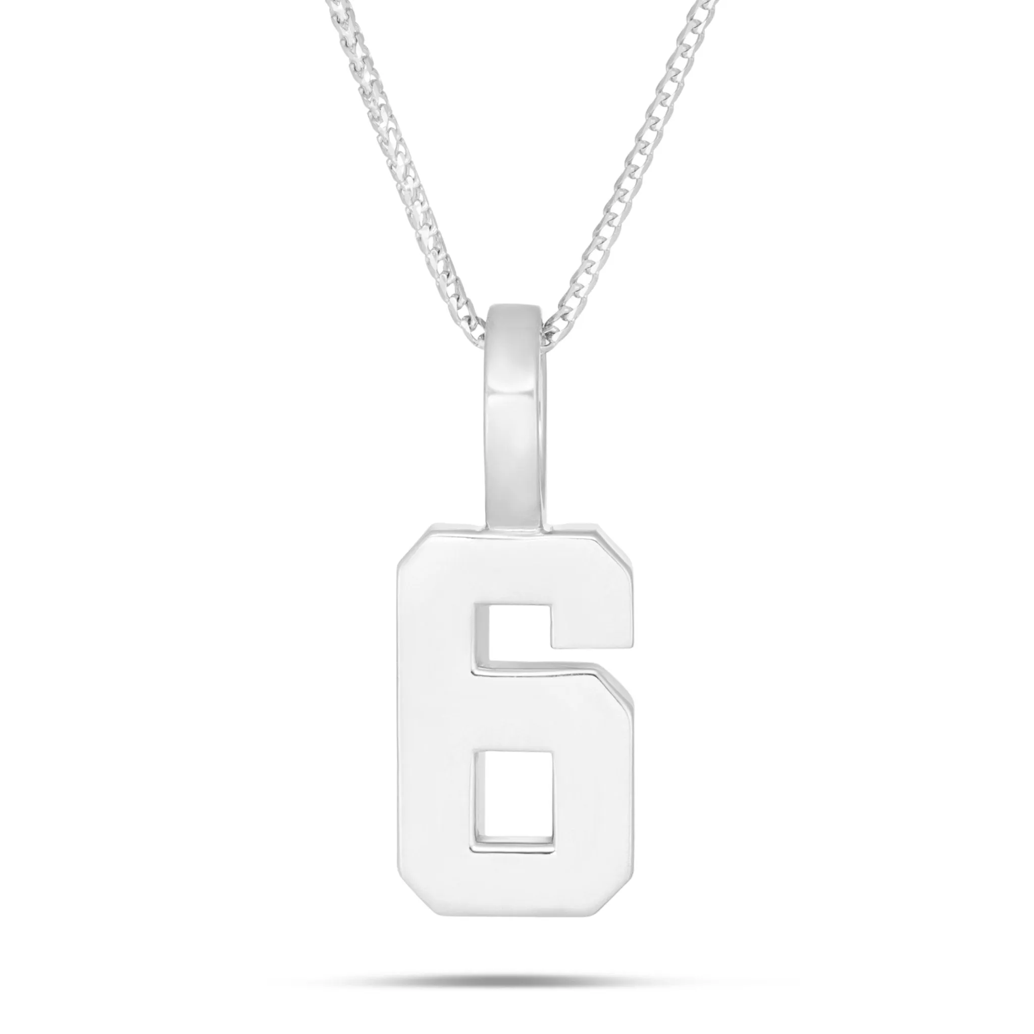 10K Gold Large Varsity Number Pendant