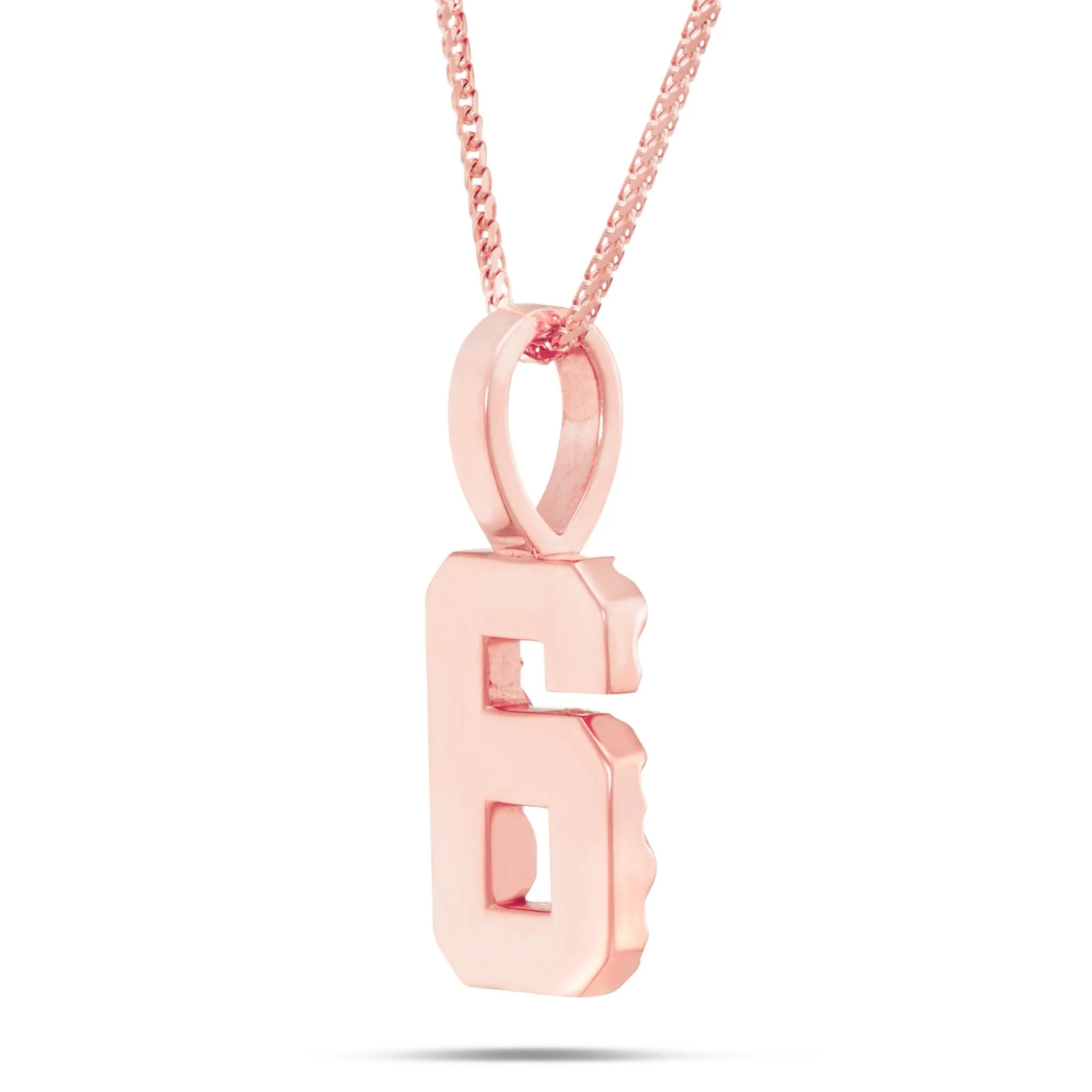 10K Gold Large Varsity Number Pendant