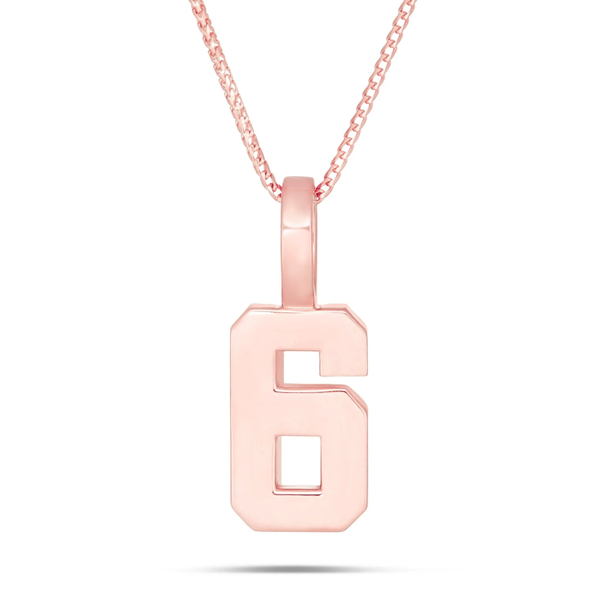 10K Gold Large Varsity Number Pendant
