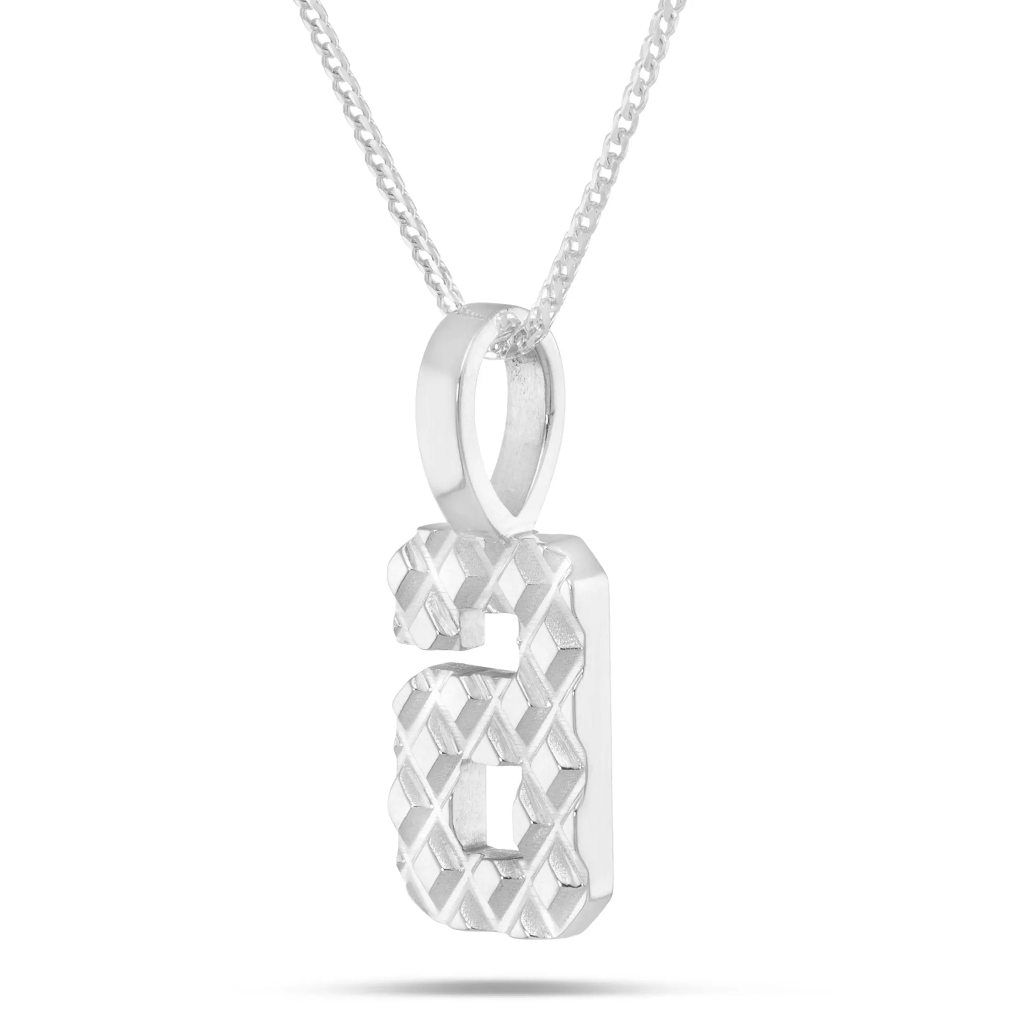 10K Gold Large Varsity Number Pendant