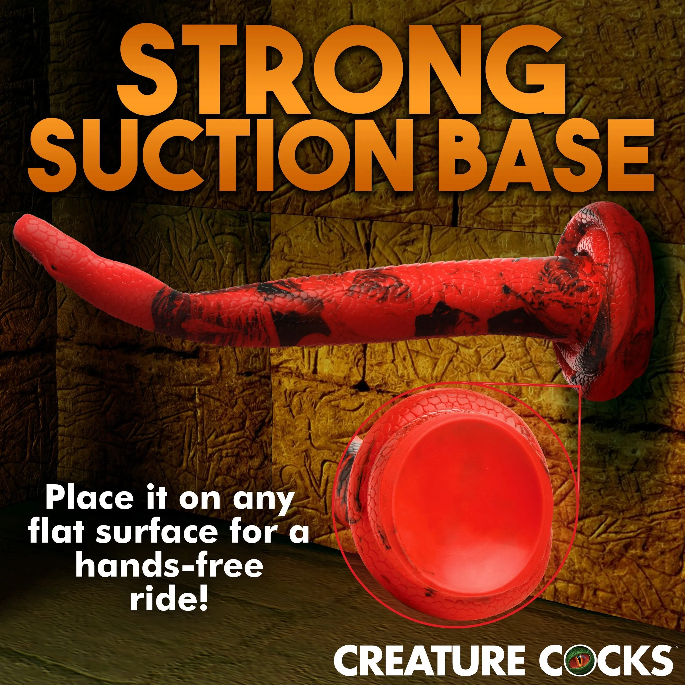 14 Inch King Cobra Silicone Dildo