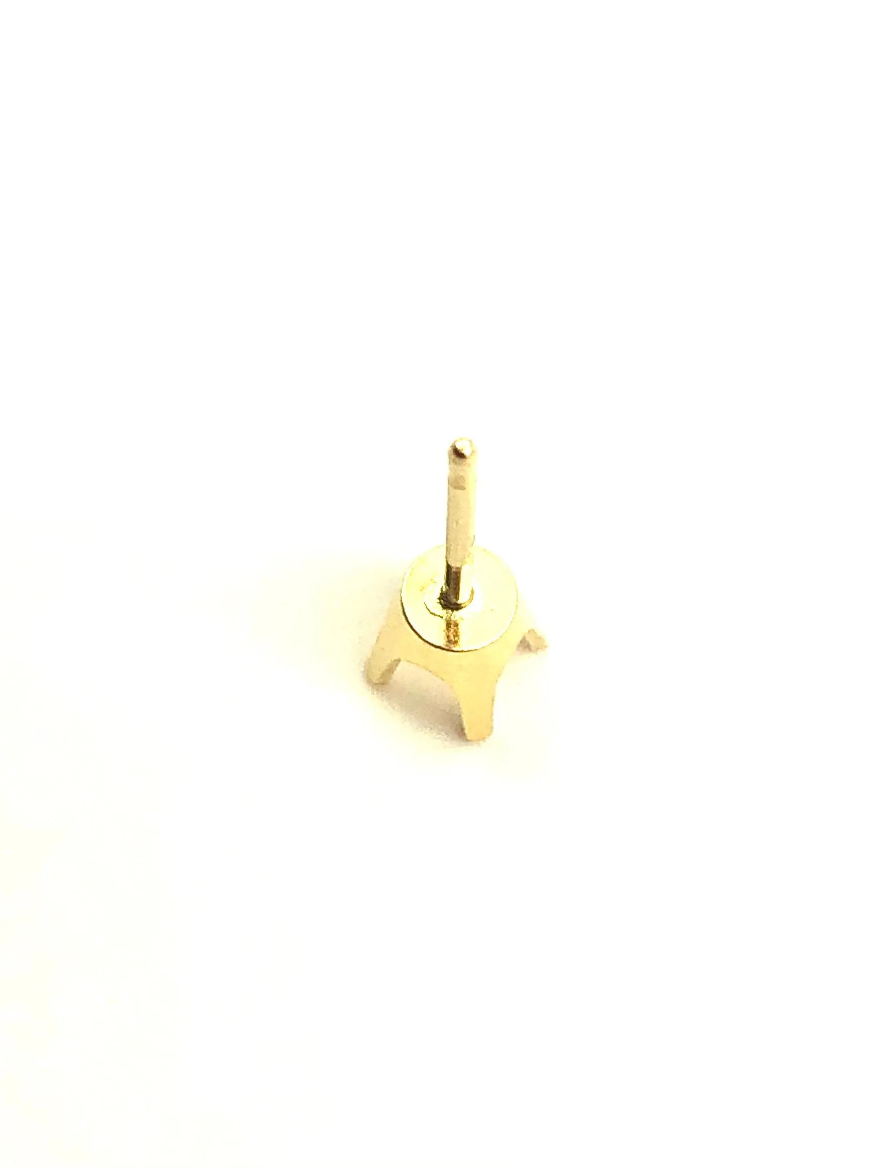 14K Yellow Gold Light Weight 4 Prong Sku#4400-25