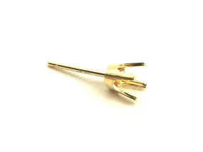 14K Yellow Gold Light Weight 4 Prong Sku#4400-25