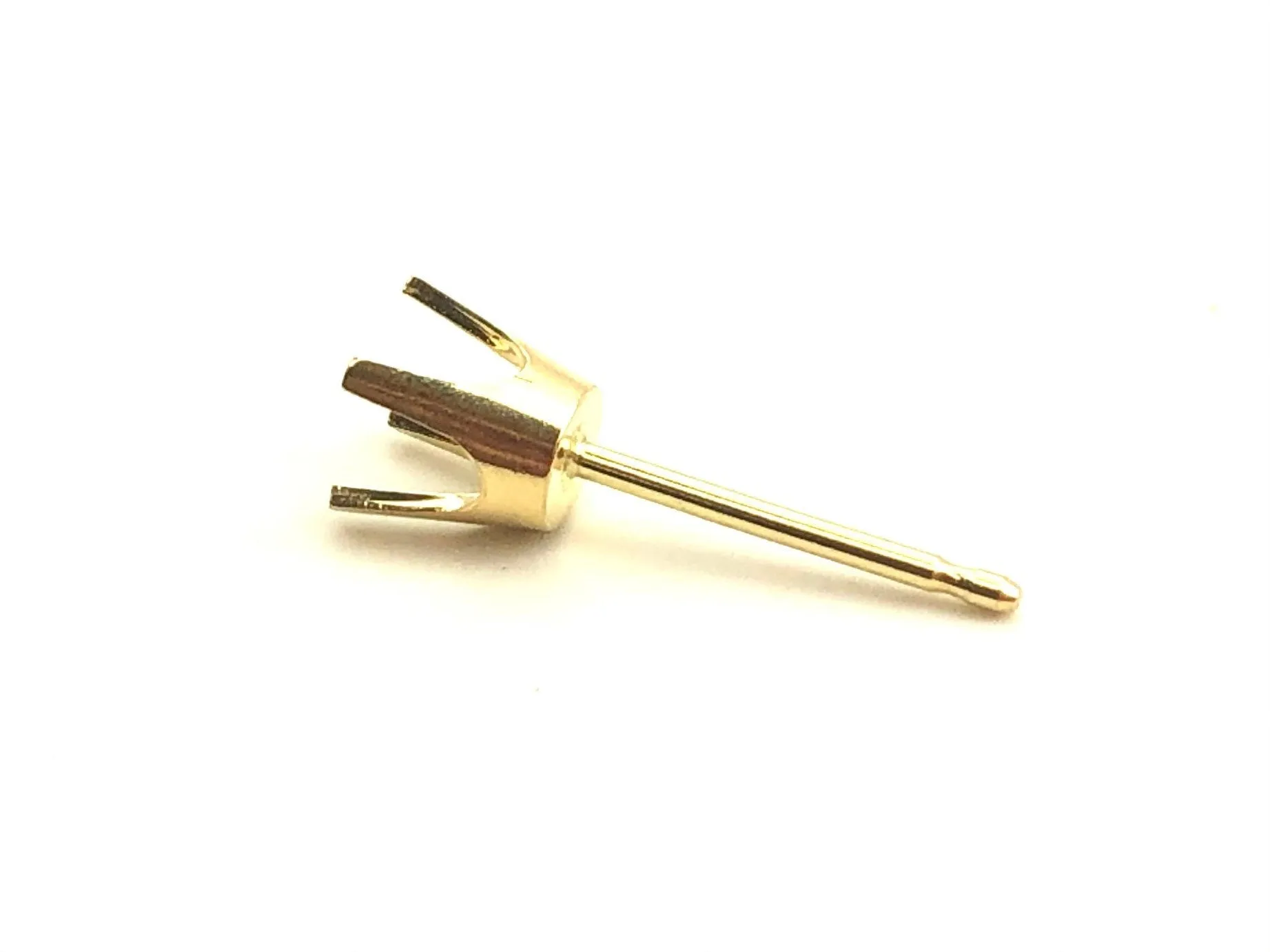 14K Yellow Gold Light Weight 4 Prong Sku#4400-25