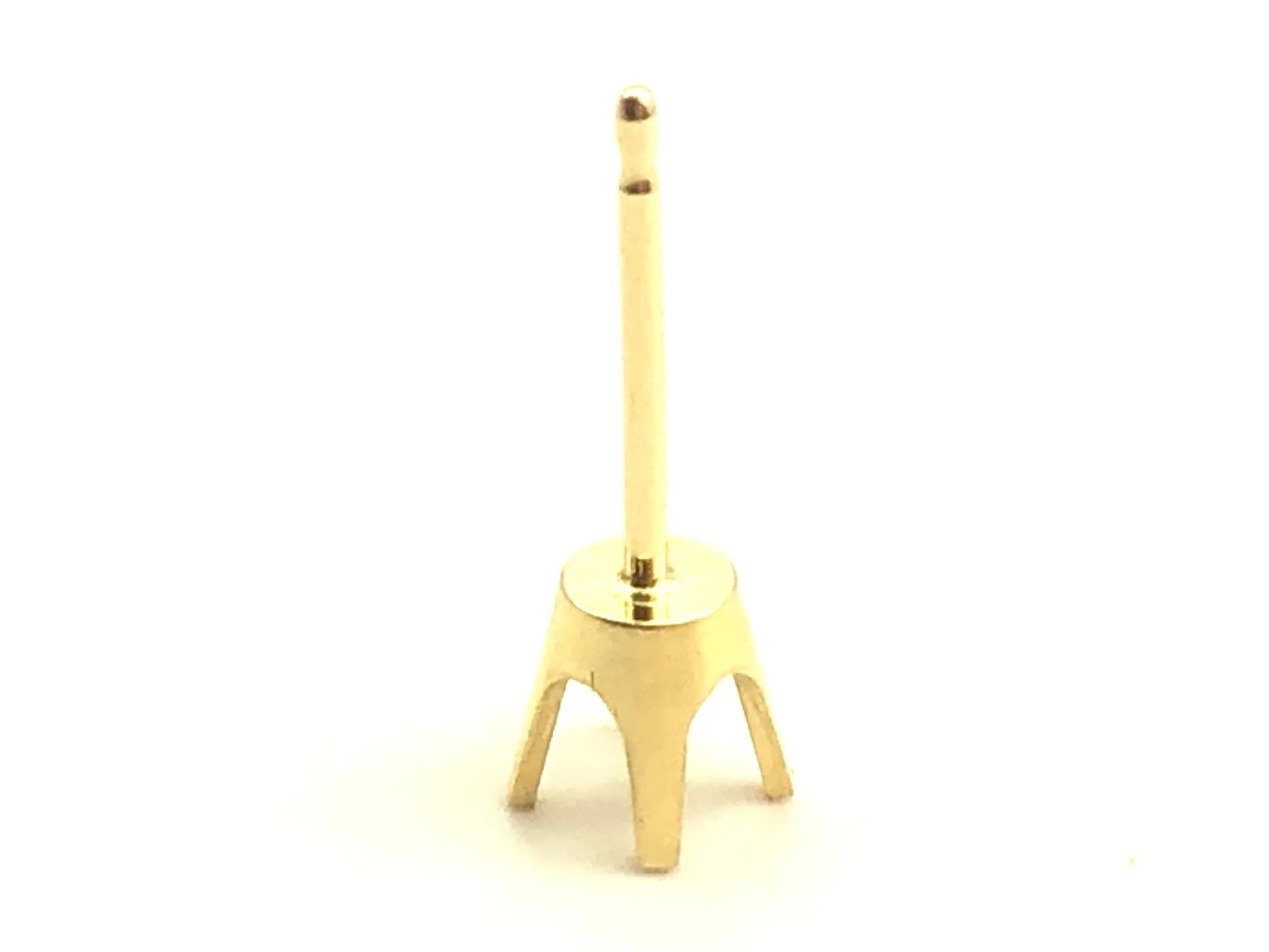 14K Yellow Gold Light Weight 4 Prong Sku#4400-25
