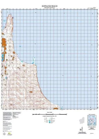 1646-4 Hopeless Reach Topographic Map by Landgate (2015)
