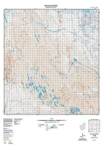 1749 Boologooro Topographic Map by Landgate (2015)