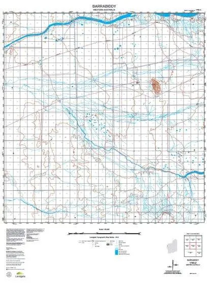 1750-2 Barrabiddy Topographic Map by Landgate (2015)