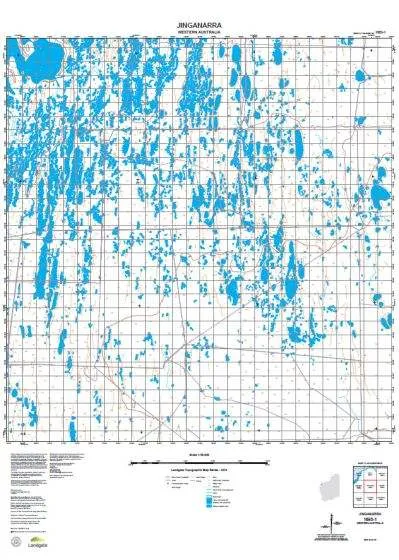 1853-1 Jinganarra Topographic Map by Landgate (2015)