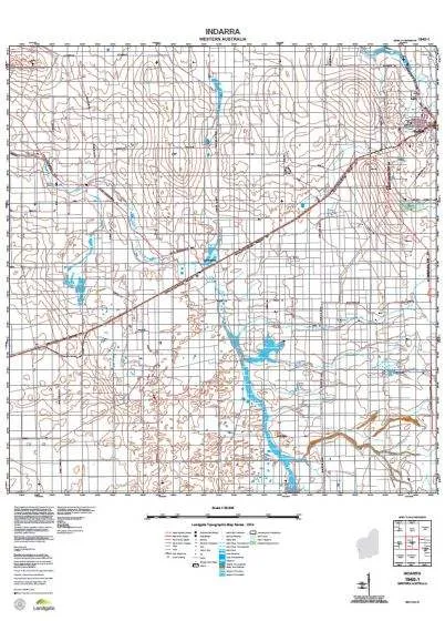 1940-1 Indarra Topographic Map by Landgate (2015)