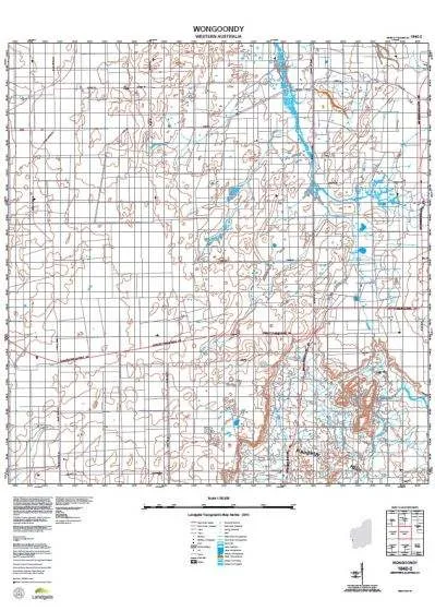 1940-2 Wongoondy Topographic Map by Landgate (2015)