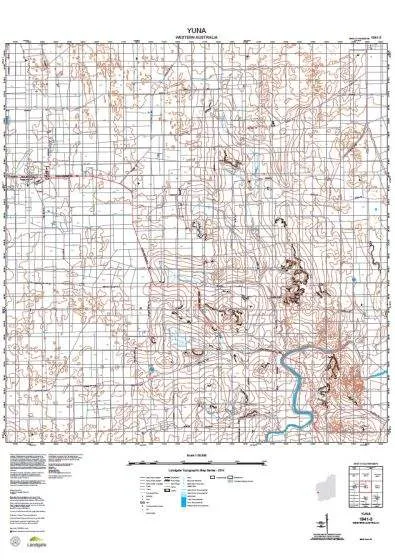 1941-3 Yuna Topographic Map by Landgate (2015)