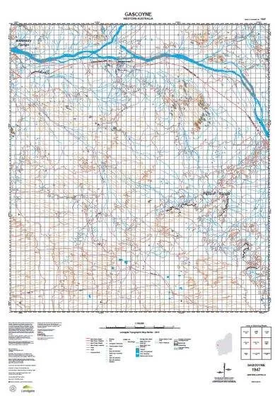 1947 Gascoyne Topographic Map by Landgate (2015)