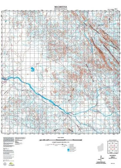 1950-1 Magweera Topographic Map by Landgate (2015)