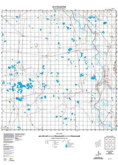 1953-3 Koordarrie Topographic Map by Landgate (2015)
