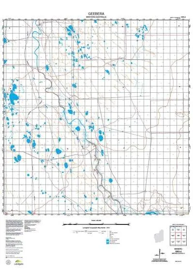 1953-4 Geebera Topographic Map by Landgate (2015)