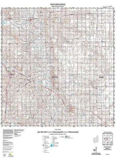 2037-3 Badgingarra Topographic Map by Landgate (2015)