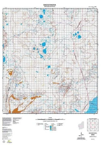 2044 Badgeradda Topographic Map by Landgate (2015)