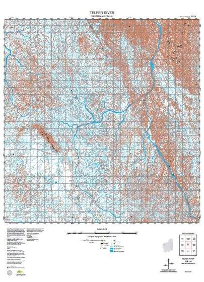2051-4 Telfer River Topographic Map by Landgate (2015)