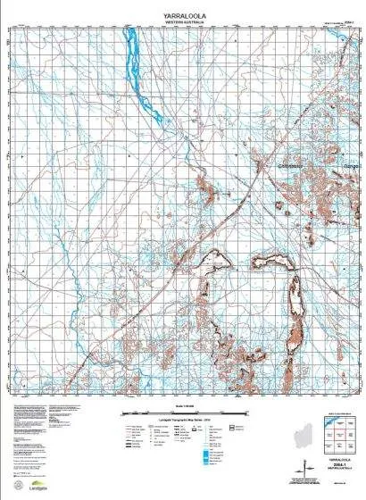 2054-1 Yarraloola Topographic Map by Landgate (2015)