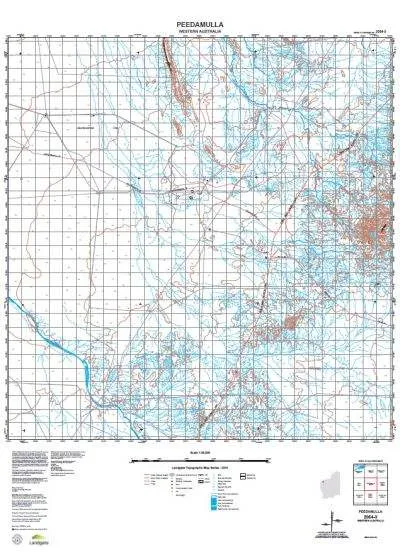 2054-3 Peedamulla Topographic Map by Landgate (2015)