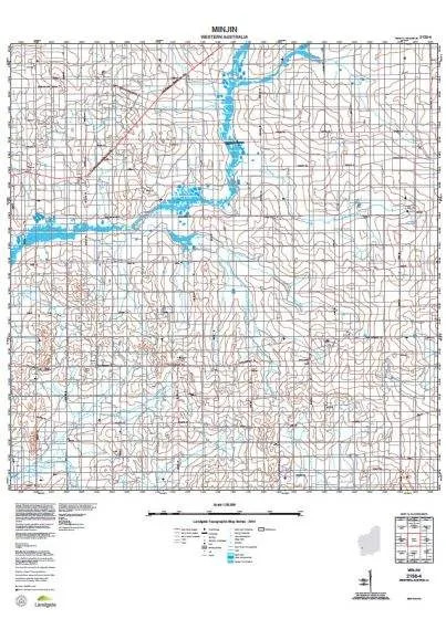 2138-4 Minjin Topographic Map by Landgate (2015)