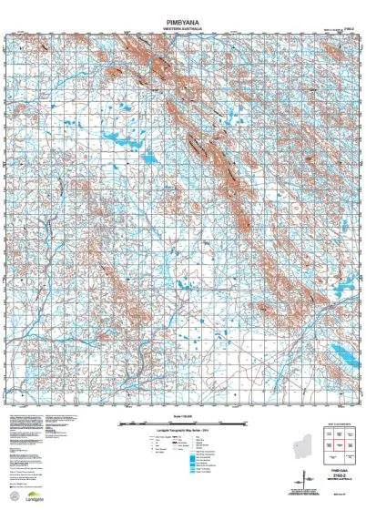 2150-2 Pimbyana Topographic Map by Landgate (2015)