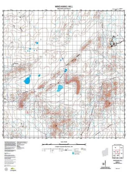 2239-1 Windaning Hill Topographic Map by Landgate (2015)