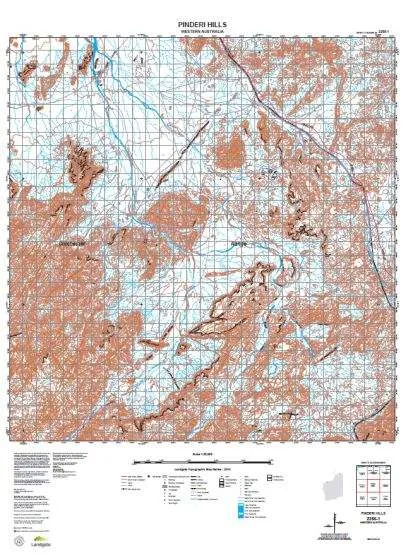 2255-1 Pinderi Hills Topographic Map by Landgate (2015)