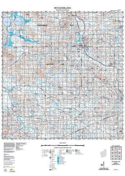 2330-1 Woodanilling Topographic Map by Landgate (2015)