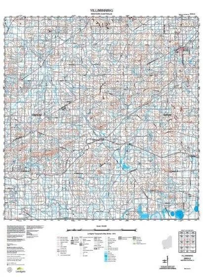 2332-2 Yilliminning Topographic Map by Landgate (2015)
