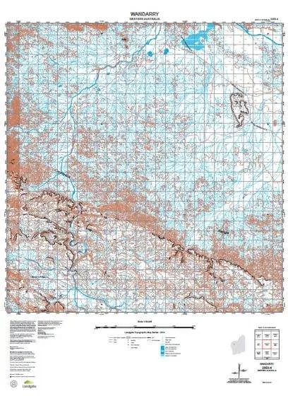 2350-4 Wandarry Topographic Map by Landgate (2015)