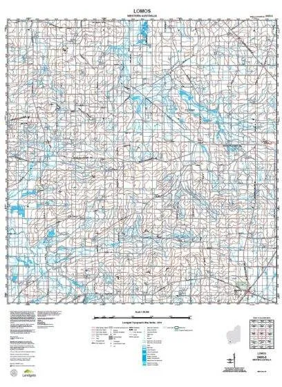 2433-3 Lomos Topographic Map by Landgate (2015)