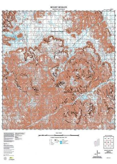 2455-3 Mount Wohler Topographic Map by Landgate (2015)