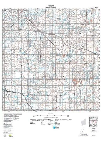 2534-1 Norpa Topographic Map by Landgate (2015)