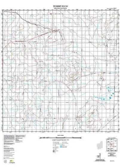 2536-1 Bonnie Rock Topographic Map by Landgate (2015)