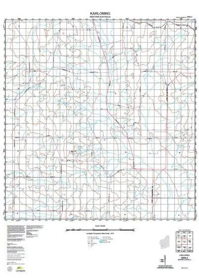 2536-4 Karloning Topographic Map by Landgate (2015)