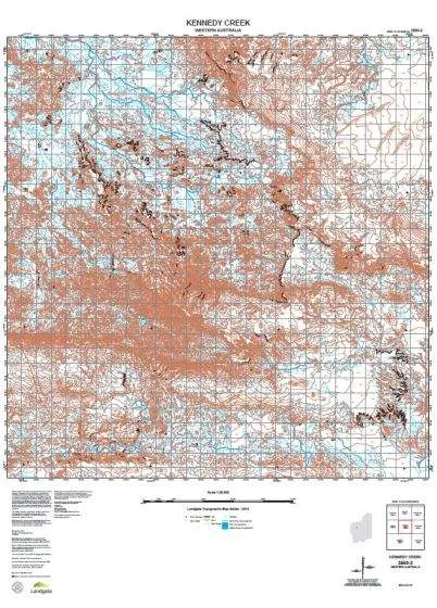 2550-2 Kennedy Creek Topographic Map by Landgate (2015)