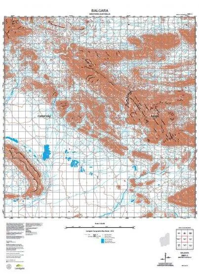 2551-1 Balgara Topographic Map by Landgate (2015)