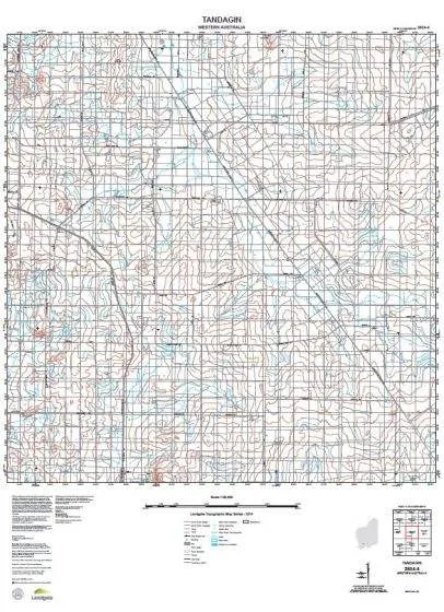 2634-4 Tandagin Topographic Map by Landgate (2015)