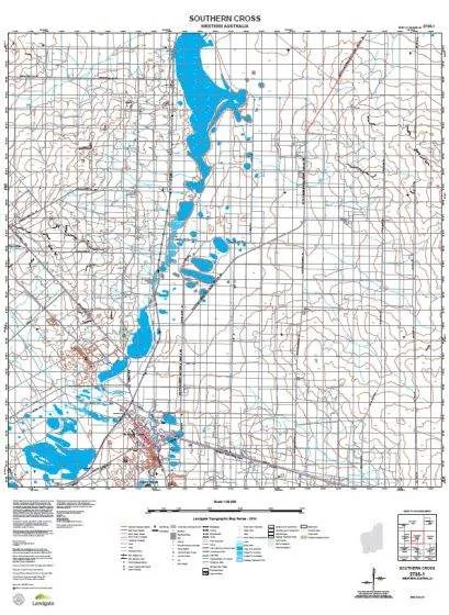 2735-1 Southern Cross Topographic Map by Landgate (2015)
