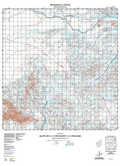 2750-1 Spearhole Creek Topographic Map by Landgate (2015)