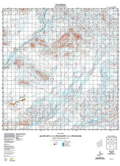 2750-2 Deadman Topographic Map by Landgate (2015)