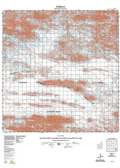 2751-1 Pamela Topographic Map by Landgate (2015)
