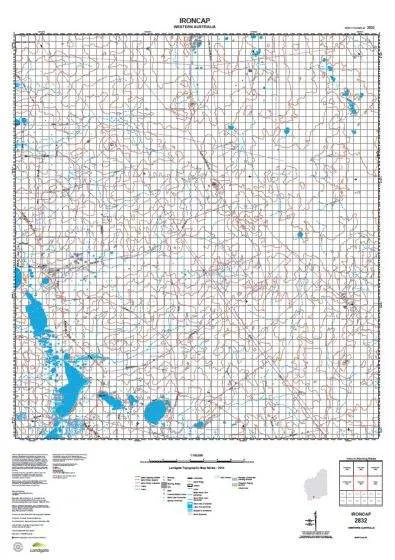 2832 Ironcap Topographic Map by Landgate (2015)