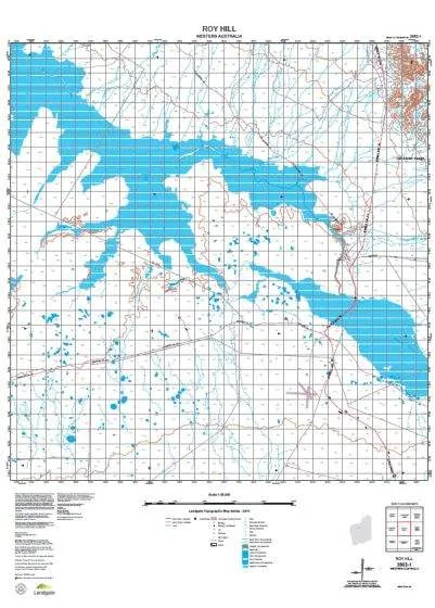 2852-1 Roy Hill Topographic Map by Landgate (2015)