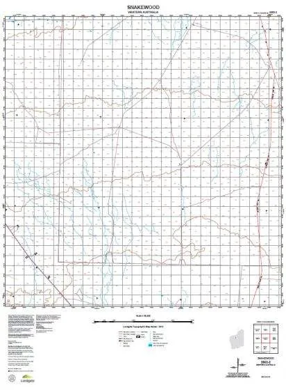 2852-2 Snakewood Topographic Map by Landgate (2015)