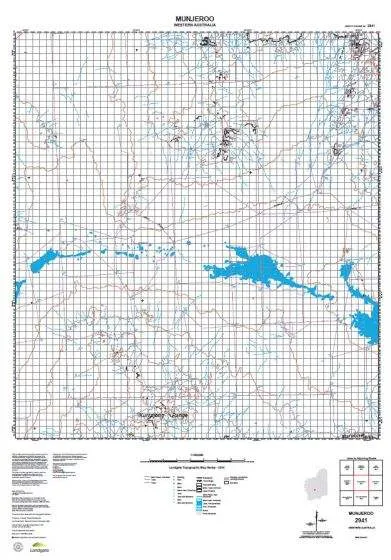 2941 Munjeroo Topographic Map by Landgate (2015)